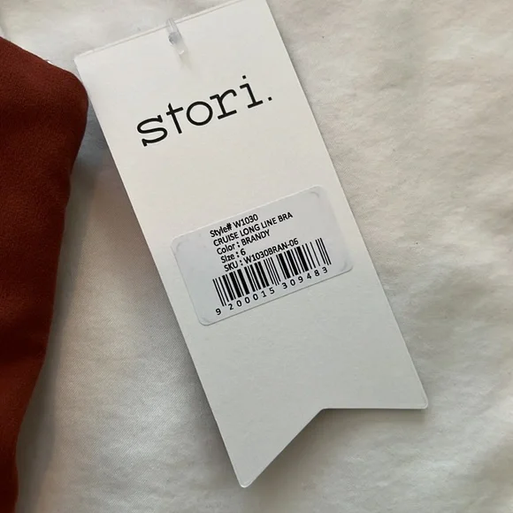 nwt stori cruise long line bra in color brandy size 6 - Picture 3 of 9